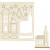 DIY Houten figuren, kerstdorp, l: 20 cm, b: 17,5 cm, triplex, 1doos, dikte 3 mm [HOB-57887]