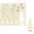 DIY Houten figuren, huis, bomen, hert, l: 15,5 cm, b: 17,5 cm, triplex, 1doos, dikte 3 mm [HOB-57888]