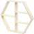 Display kast, hexagon, h: 33,5 cm, b: 38,5 cm, triplex, 1stuk, diepte 5 cm [HOB-57897]