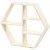 Display kast, hexagon, h: 25 cm, b: 28,5 cm, triplex, 1stuk, diepte 5 cm [HOB-57898]