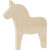Paard, h: 17 cm, b: 16 cm, triplex, 1stuk [HOB-57920]