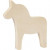 Paard, h: 13 cm, b: 12 cm, triplex, 1stuk [HOB-57921]