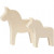 Paarden, h: 8+10 cm, b: 7+9,5 cm, triplex, 2stuks, dikte 1,8 cm [HOB-57922]