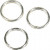 Splitring, d: 5 mm, binnenmaat 4 mm, verzilverd, 30stuks [HOB-613420]