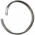 Ring, rond, dikte 1,2 mm, binnenmaat 10 mm, verzilverd, 200stuks,  12,4 mm [HOB-61376]