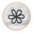 Embossing stempel, afm 6 mm, l: 65 mm, bloem, 1stuk [HOB-67570]