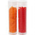 Rocailles, afm 15/0 , d: 1,7 mm, transparant oranje, transparant rood, 2-cut, 2x7gr, gatgrootte 0,5 mm [HOB-68792]