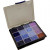 Rocailles - Assortiment, afm 6/0+8/0 , d: 3+4 mm, blauw/paars harmonie, Exclusief opbergdoos, 16x100gr, gatgrootte 0,6-1,0+0,9-1,2 mm [HOB-68804]