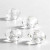 Facetglas links, afm 9x14 mm, gatgrootte 4 mm, 4 stuks, kristal [HOB-68944]