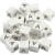 Letterkralen, afm 8x8 mm, gatgrootte 3 mm, wit, grasboom, A, 25stuks [HOB-68951]