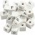 Letterkralen, afm 8x8 mm, gatgrootte 3 mm, wit, grasboom, F, 25stuks [HOB-68956]