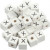 Letterkralen, afm 8x8 mm, gatgrootte 3 mm, wit, grasboom, X, 25stuks [HOB-68974]