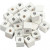 Letterkralen, afm 8x8 mm, gatgrootte 3 mm, wit, grasboom, #, 25stuks [HOB-68978]