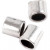 Knijpkralen tube, afm 2x2 mm, gatgrootte 1,4 mm, verzilverd, 80stuks [HOB-69095]
