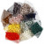 Plastic Kralen, d: 6 mm, gatgrootte 1,5 mm, 10x40 gr, kleuren assorti [HOB-69586]