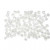 Glazen druppel kralen, d: 3 mm, gatgrootte 0,6 mm, Mat wit, 120gr [HOB-69657]