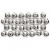 Kralen, d: 8 mm, gatgrootte 1 mm, zilver, 50stuks [HOB-698241]