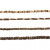 Kokosnoot kralen, d: 3-5 mm, gatgrootte 0,5 mm, 4x40 cm, bruin harmonie [HOB-69975]