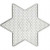 Onderplaat, afm 15x15 cm, grote ster, 10stuks [HOB-75589]