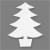 Kerstbomen, h: 21,5 cm, b: 16,5 cm, 25stuks, 230 gr [HOB-95211]
