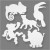 Jungledieren, h: 14-25 cm, b: 12-23 cm, 16stuks, 230 gr [HOB-95218]