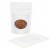 Stazakken Wit Kraft Composteerbaar 10,2x6x15,2cm met ovaal Venster | 57 gram (100 stuks) [ZBGEO2W]