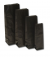 Blokbodemzakken Kraft Zwart 8x5x25cm vetvrij gevoerd 60 + 40 g/m² (100 stuks) [PABZ825]