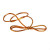 Versierelastiek Metallic Koper 25,5cm (50 stuks) [10MC]