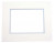 Passepartout Dubbeldik Ivoor/Licht Blauw 40,6x50,8cm met 27x34,6cm Venster (10 stuks) [MD20030]