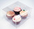 Plastic Doosjes voor 4 Cupcakes of muffins 19,1x17,8x10,2cm (100 stuks) [CBS177]