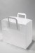 Draagtassen Gebleekt Kraft 70 g/qm 22x11x26 cm (50 stuks) [PADW7026]