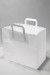 Draagtassen Gebleekt Kraft 70 g/qm 22x11x36 cm (50 stuks) [PADW7036]