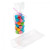 Plastic Zakken Ronde Bodem 7x25,4cm 40 Micron en met witte Kaart (50 stuks) [RPBG2]