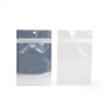 White Backed Metallized Hanging Zipper Barrier Bags 9.2 x 12.7 cm (100 Pieces) [HZBB4CW]