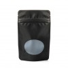 Matte black stand up pouch