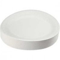 Papieren bord, d: 23 cm, 100stuks [HOB-13206]