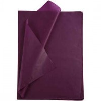 Tissuepapier, vel 50x70 cm,  14 gr, bordeaux, 10vellen [HOB-200884]