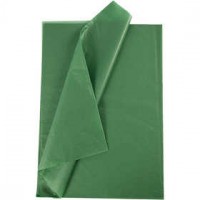 Tissuepapier, vel 50x70 cm,  14 gr, groen, 10vellen [HOB-200885]