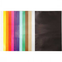 Glanspapier unikleurig, vel 32x48 cm,  80 gr, diverse kleuren, 100vellen [HOB-20468]