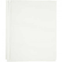 Transfer vellen, vel 21,5x28 cm, 12 vellen, wit [HOB-20701]