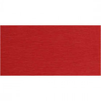 Crepepapier,  50x250 cm, rood, 10vouw [HOB-20883]