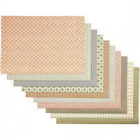 Countrypapier, vel 50x70 cm,  100 gr, 10div vellen [HOB-20985]