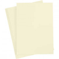 Karton, A4 210x297 mm, 210 gr, 10 vellen, pastel geel [HOB-21180]