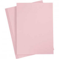 Karton, A4 210x297 mm, 210 gr, 10 vellen, roze [HOB-21182]