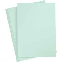 Karton, A4 210x297 mm, 210 gr, 10 vellen, pastel groen [HOB-21184]