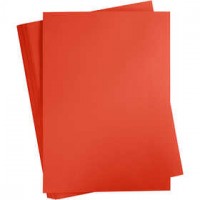 Gekleurd Karton, A2 420x600 mm,  180 gr, helder rood, 100vellen [HOB-21314]