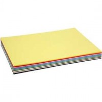 Gekleurd karton, A2 420x600 mm,  180 gr, diverse kleuren, 300div vellen [HOB-21422]