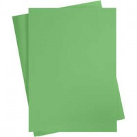 Gekleurd Karton, A2 420x600 mm,  180 gr, grasgroen, 10vellen [HOB-21523]