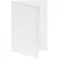 Kaart, afm 10,5x15 cm, 250 gr, 10 stuks, wit [HOB-2160012]