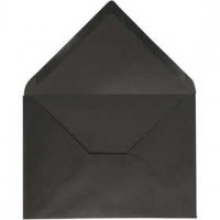 Envelop, zwart, afm 11,5x16 cm,  100 gr, 10stuks [HOB-217002]